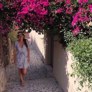 Blue striped Abercrombie dress